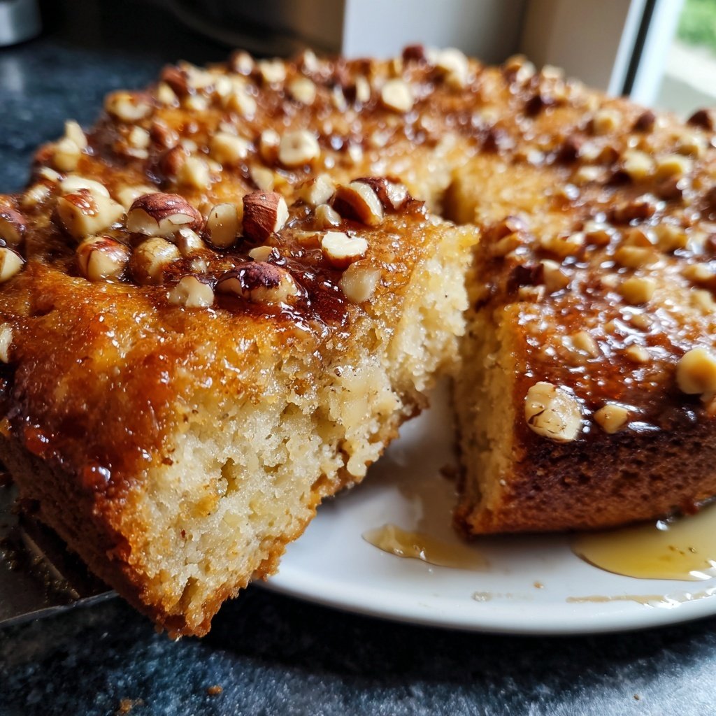 Bananenkuchen mit Haselnüssen