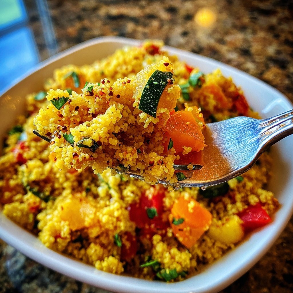 Mittagessen leicht mit Couscous