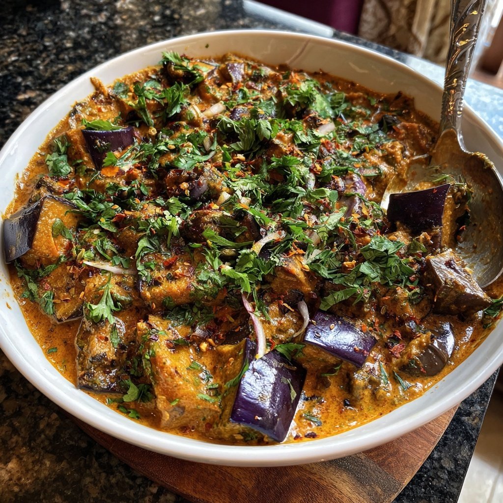 Gemüsecurry mit Aubergine