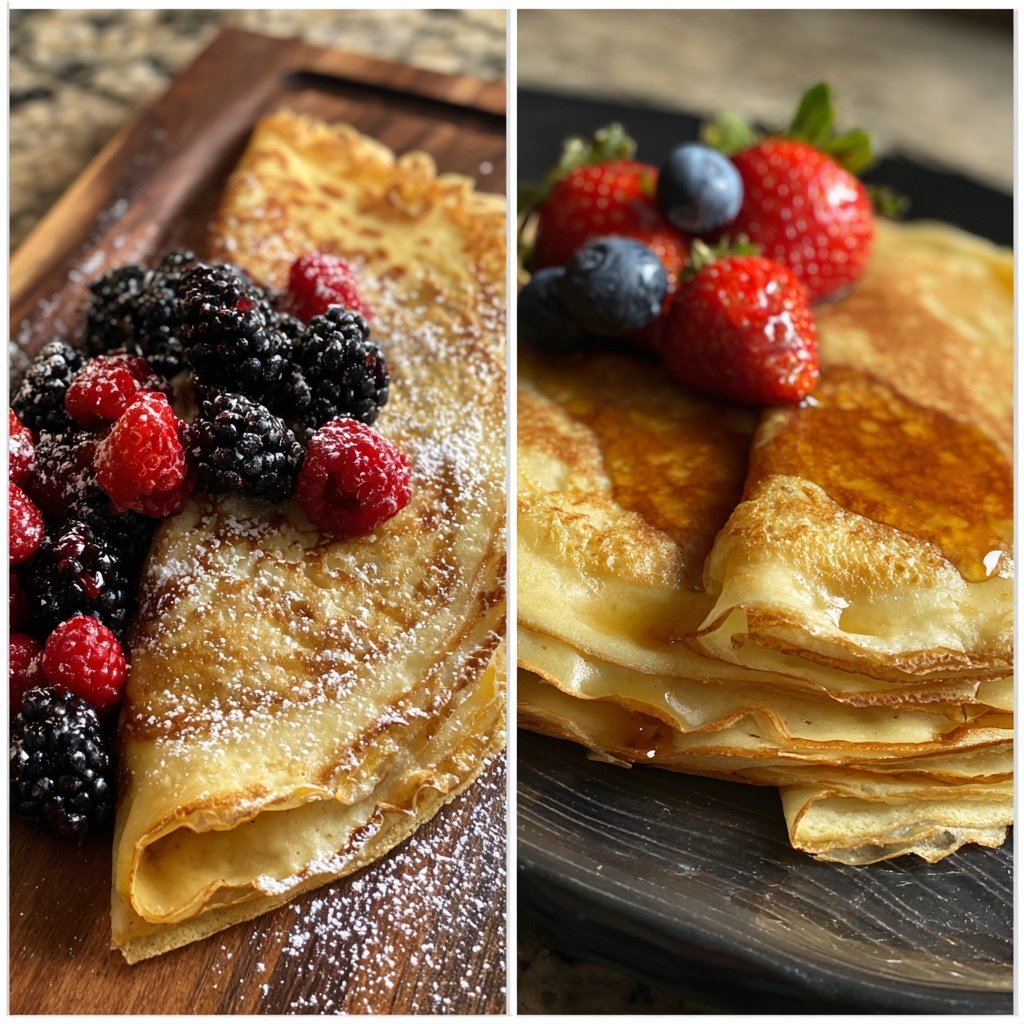 Pfannkuchen dünn ausgebacken