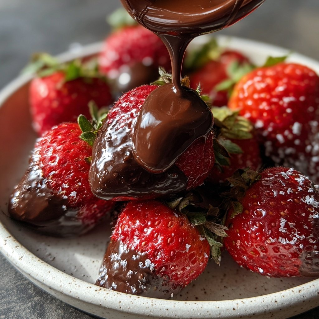 Erdbeeren mit Ruby-Schokolade